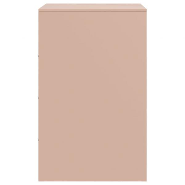 Nachttisch Rosa 34,5x39x62 cm Stahl