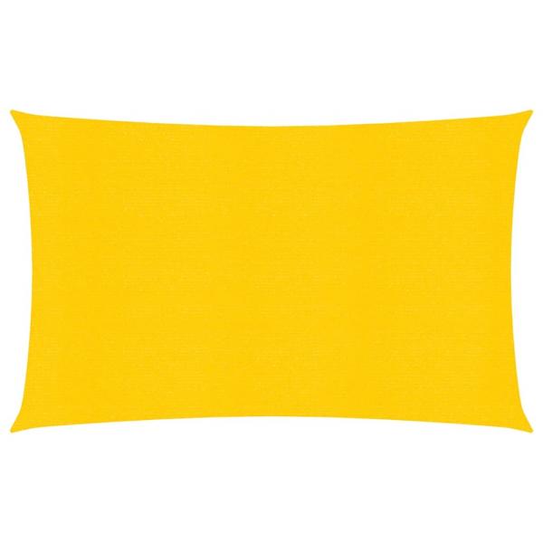 ARDEBO.de - Sonnensegel 160 g/m² Rechteckig Gelb 5x7 m HDPE