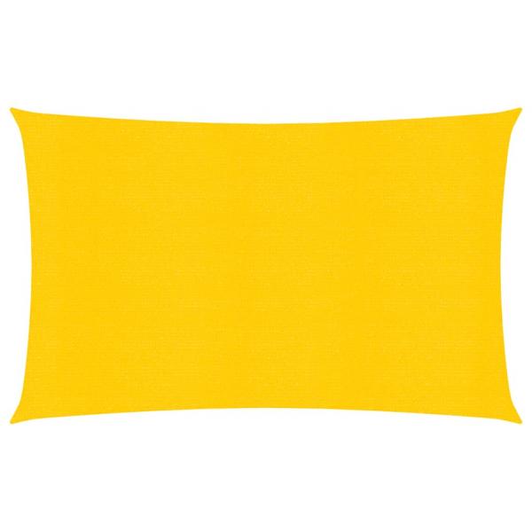 ARDEBO.de - Sonnensegel 160 g/m² Rechteckig Gelb 6x8 m HDPE