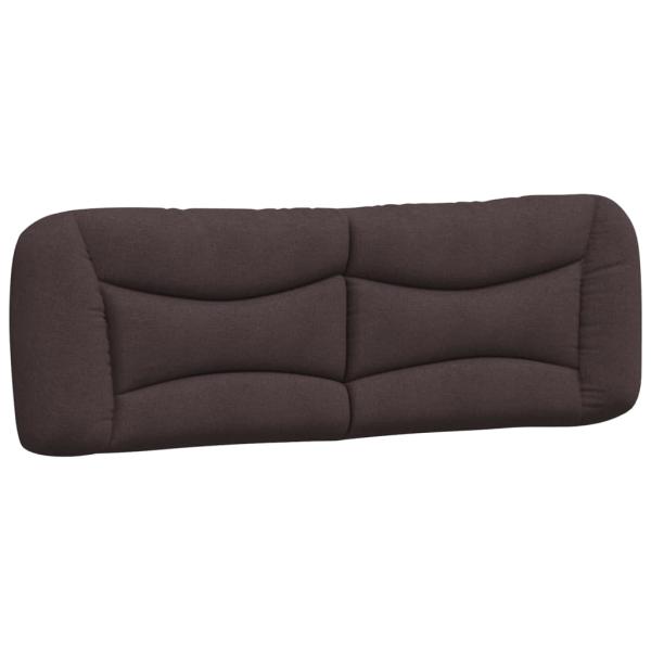 Bett mit Matratze Dunkelbraun 160x200 cm Stoff