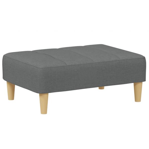 Fußhocker Dunkelgrau 77x55x31 cm Stoff