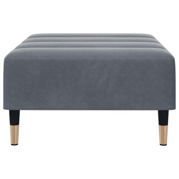 Fußhocker Dunkelgrau 77x55x31 cm Samt