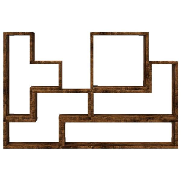 Wandregal Räuchereiche 96x12x64 cm Holzwerkstoff