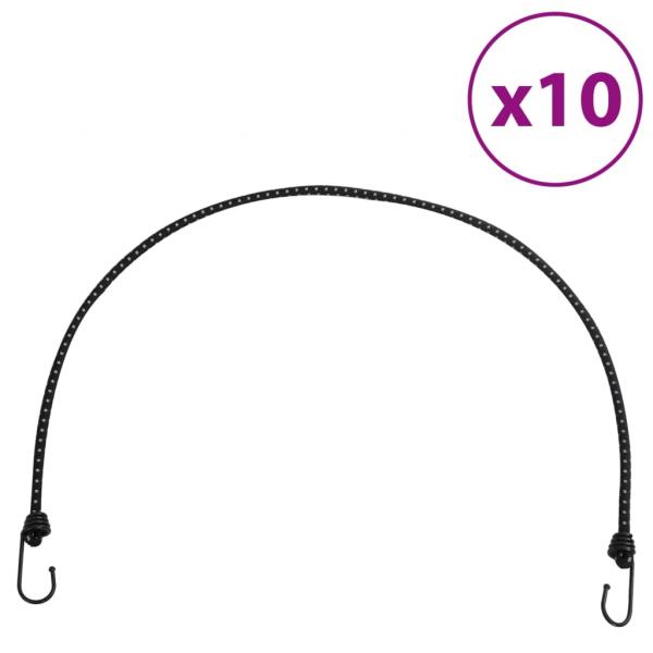 ARDEBO.de - Gummiseile Reflektierend mit Haken 10 Stk. 100 cm