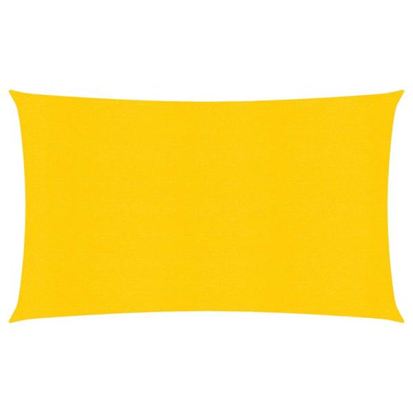ARDEBO.de - Sonnensegel 160 g/m² Rechteckig Gelb 4x7 m HDPE