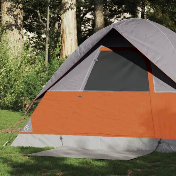 ARDEBO.de - Kuppel-Campingzelt 2 Personen Orange Wasserdicht