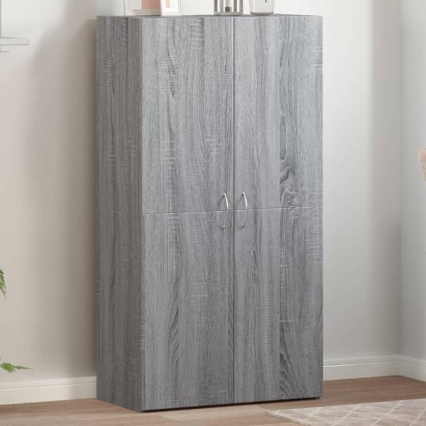 ARDEBO.de - Aktenschrank Grau Sonoma 60x32x115 cm Holzwerkstoff
