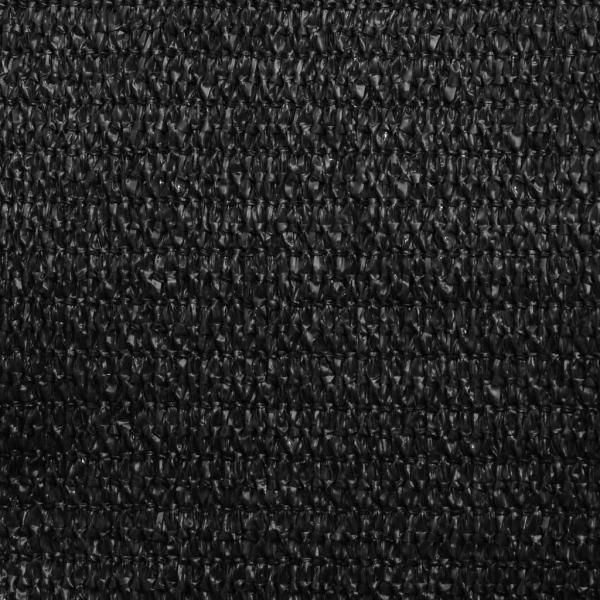 Sonnensegel 160 g/m² Schwarz 5x6 m HDPE