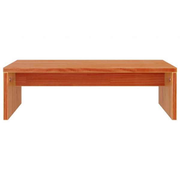 Monitorständer Wachsbraun 50x27x15 cm Massivholz Kiefer