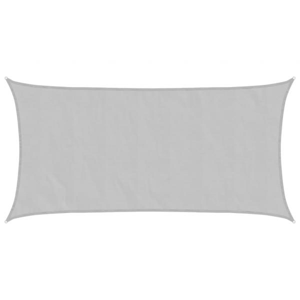 ARDEBO.de - Sonnensegel Hellgrau 7x4 m 100% Polyester Oxford