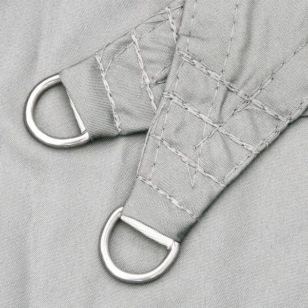 ARDEBO.de - Sonnensegel Hellgrau 5x4 m 100% Polyester Oxford