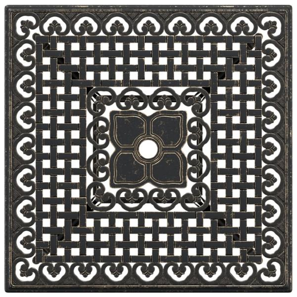 Gartentisch Bronzen 80x80x75 cm Aluminiumguss