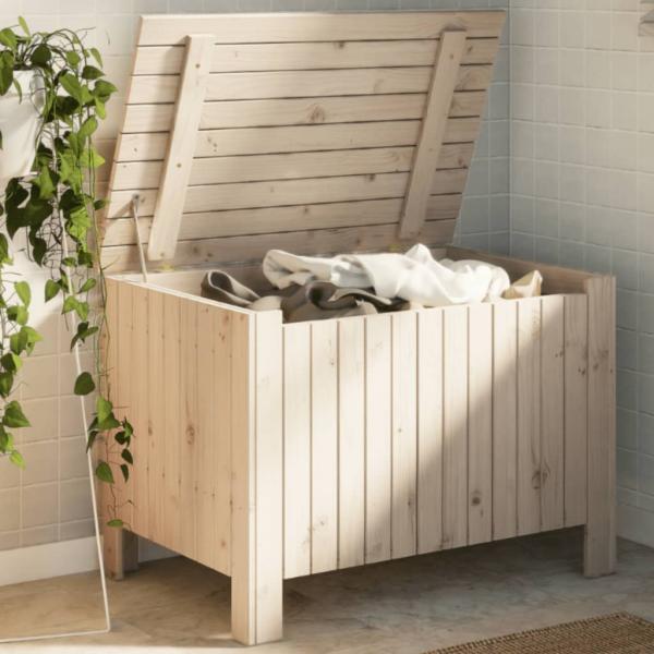 ARDEBO.de - Truhe mit Deckel RANA 80x49x54 cm Massivholz Kiefer