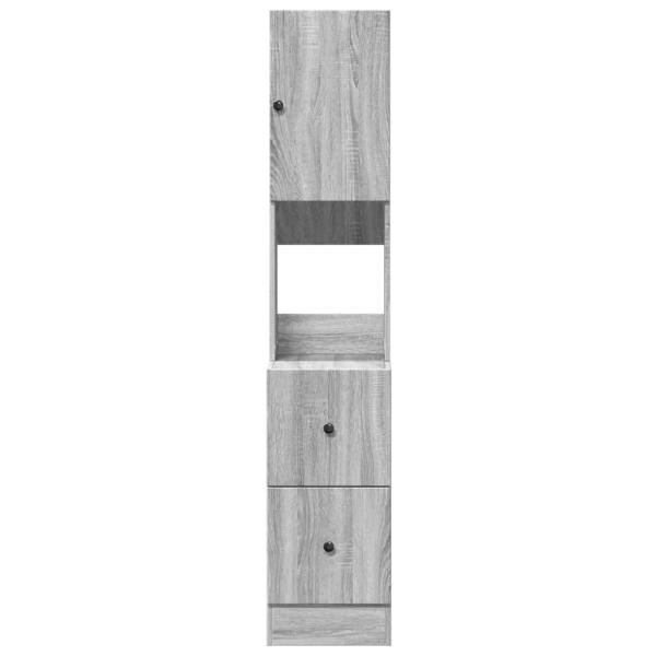 Küchenschrank Grau Sonoma 35x50x180 cm Holzwerkstoff