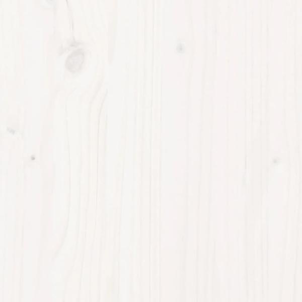 Etagenbett mit Dach Weiß 90x190 cm Massivholz Kiefer