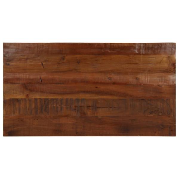 ARDEBO.de - Tischplatte 100x70x2,5 cm Rechteckig Altholz Massiv