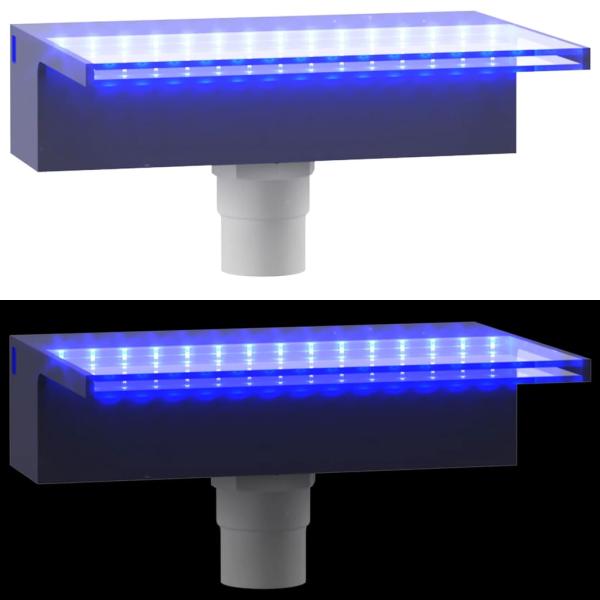 Wasserfall-Element mit RGB LEDs Acryl 30 cm