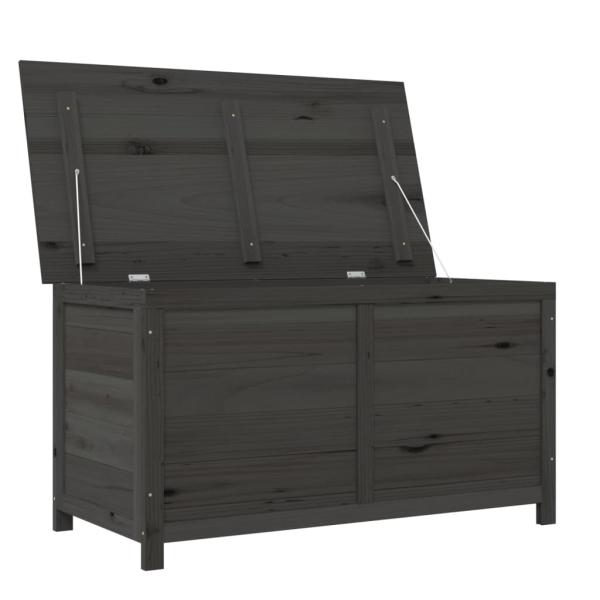 Outdoor-Kissenbox Anthrazit 100x50x56 cm Massivholz Tanne