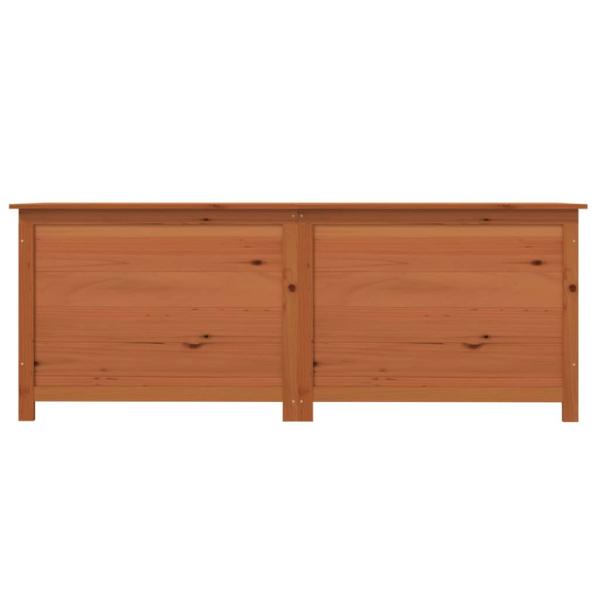 Outdoor-Kissenbox Braun 150x50x56 cm Massivholz Tanne