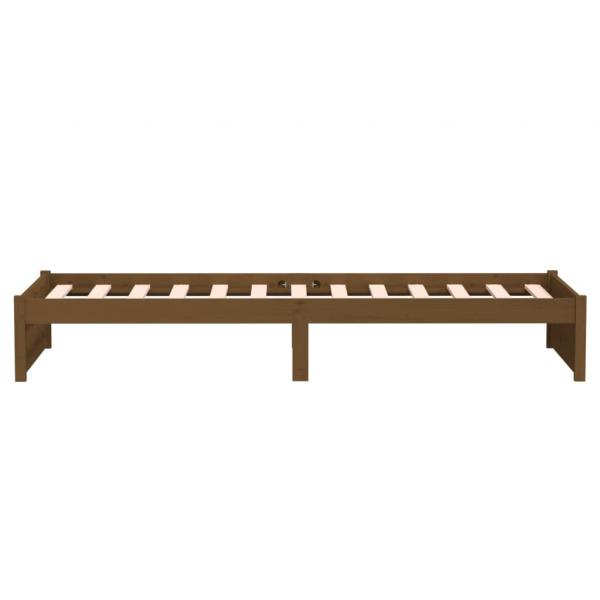Massivholzbett Honigbraun 75x190 cm