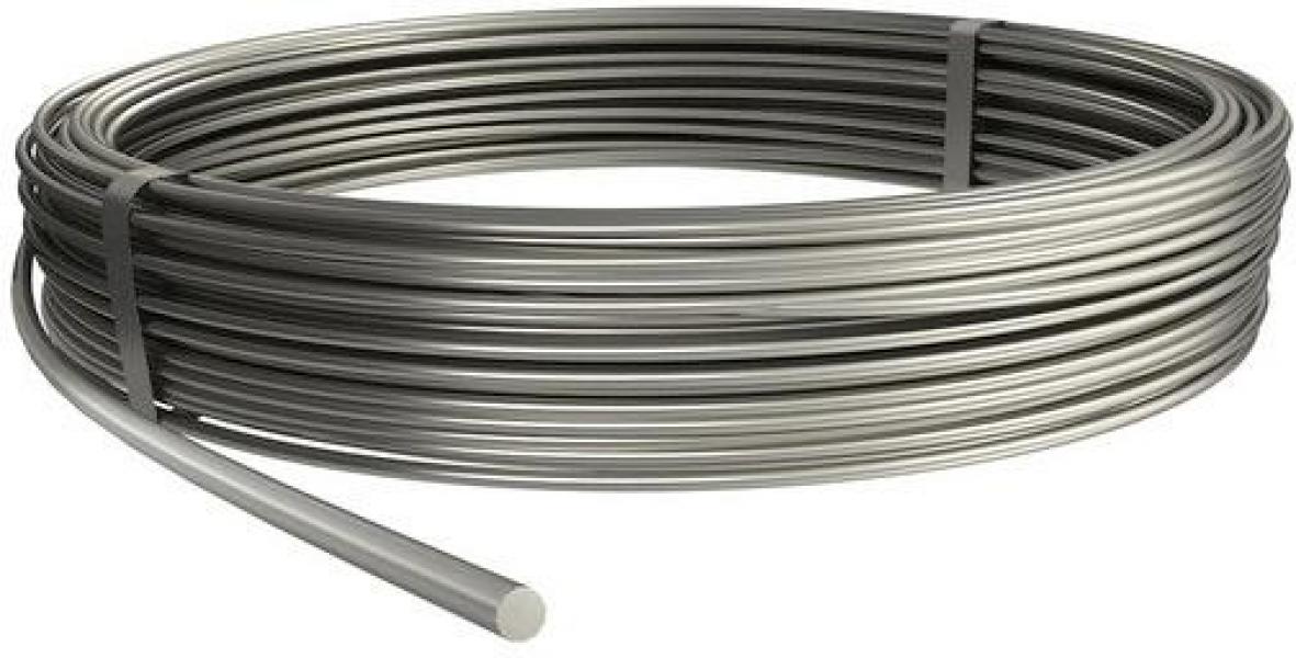 ARDEBO.de OBO Bettermann RD 10-V4A 20 Rundleiter, Edelstahl, Rostfrei, 20 Meter (5021640)