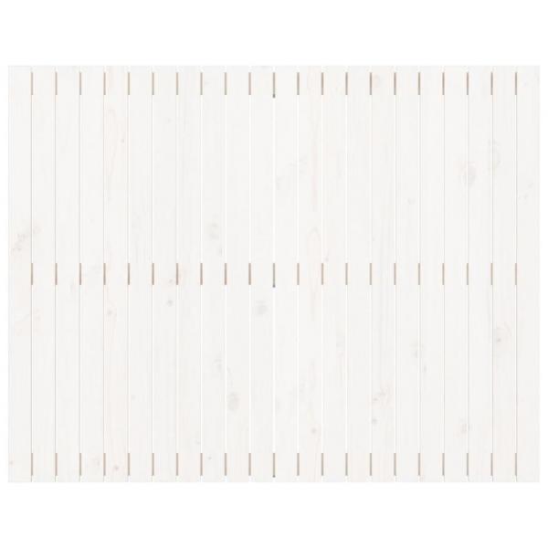 Wand-Kopfteil Weiß 140x3x110 cm Massivholz Kiefer