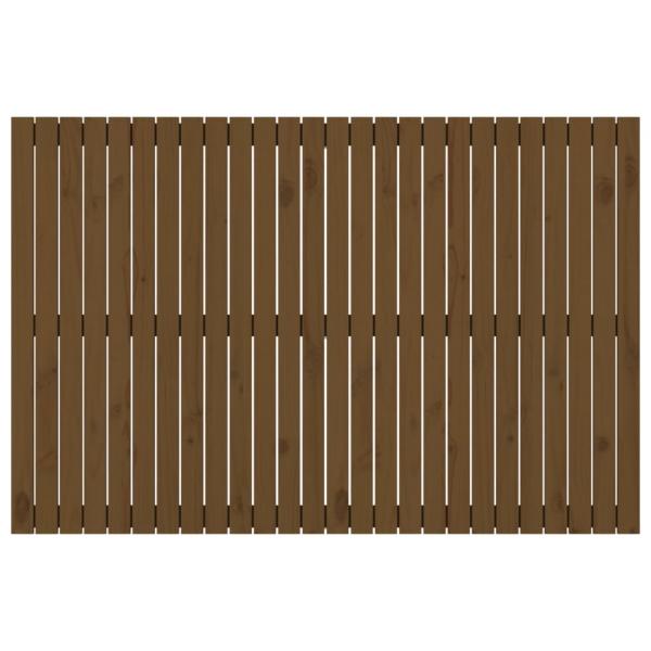 Wand-Kopfteil Honigbraun 166x3x110 cm Massivholz Kiefer