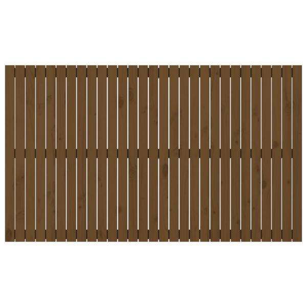 Wand-Kopfteil Honigbraun 185x3x110 cm Massivholz Kiefer