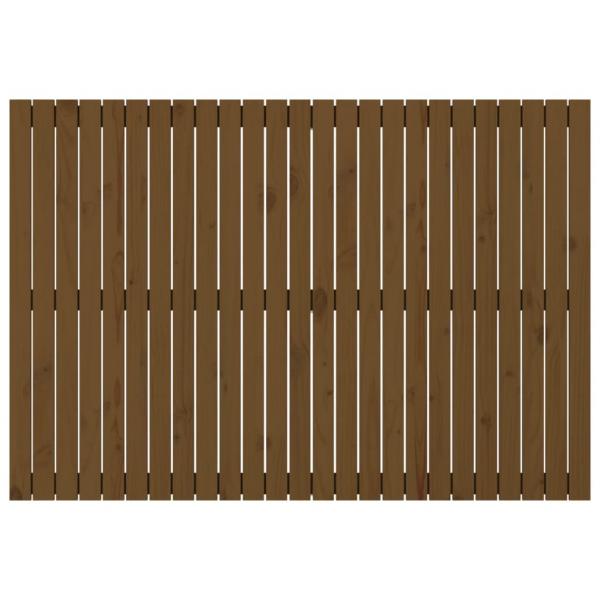Wand-Kopfteil Honigbraun 159,5x3x110 cm Massivholz Kiefer