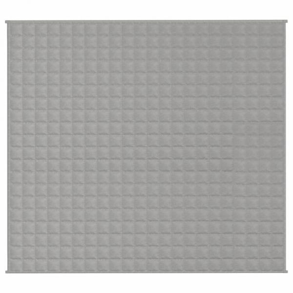 Gewichtsdecke Grau 200x220 cm 13 kg Stoff