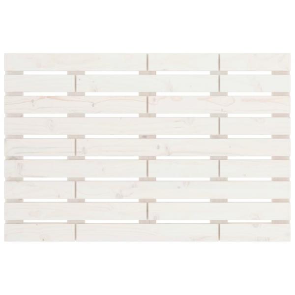 Wand-Kopfteil Weiß 106x3x63 cm Massivholz Kiefer