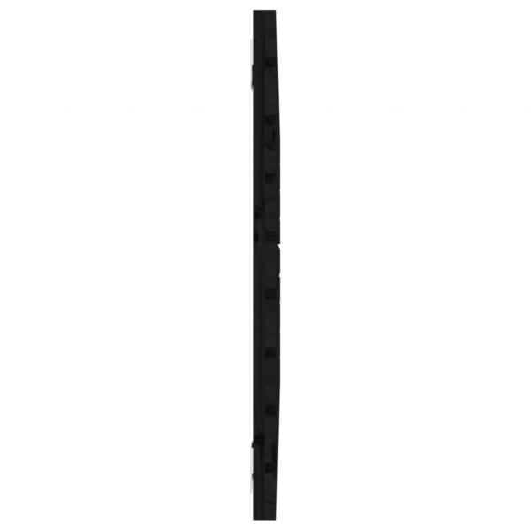 Wand-Kopfteil Schwarz 106x3x63 cm Massivholz Kiefer
