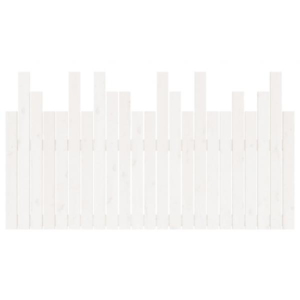 Wand-Kopfteil Weiß 146,5x3x80 cm Massivholz Kiefer