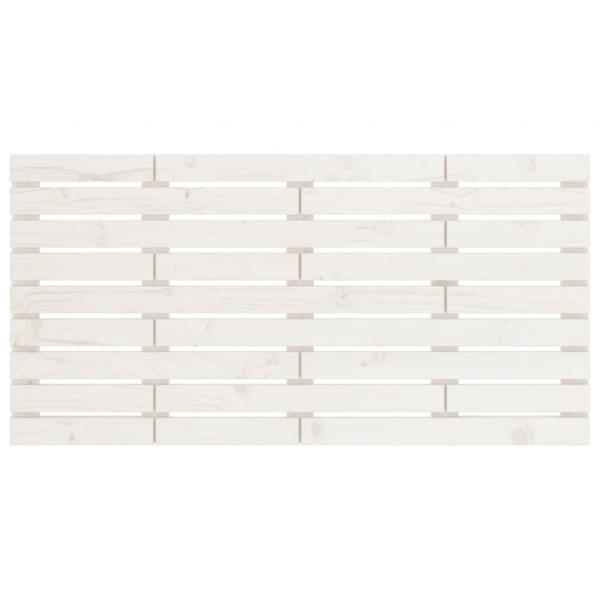 Wand-Kopfteil Weiß 146x3x63 cm Massivholz Kiefer