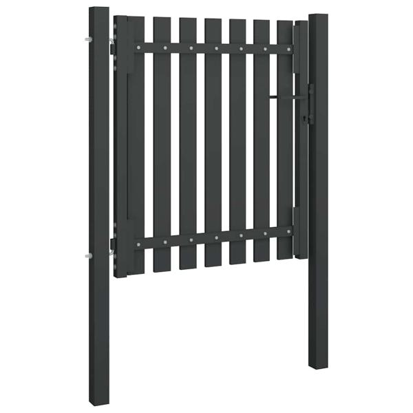 Gartentor Stahl 1x1,25 m Anthrazit