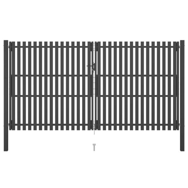 ARDEBO.de - Gartentor Stahl 4x2,5 m Anthrazit
