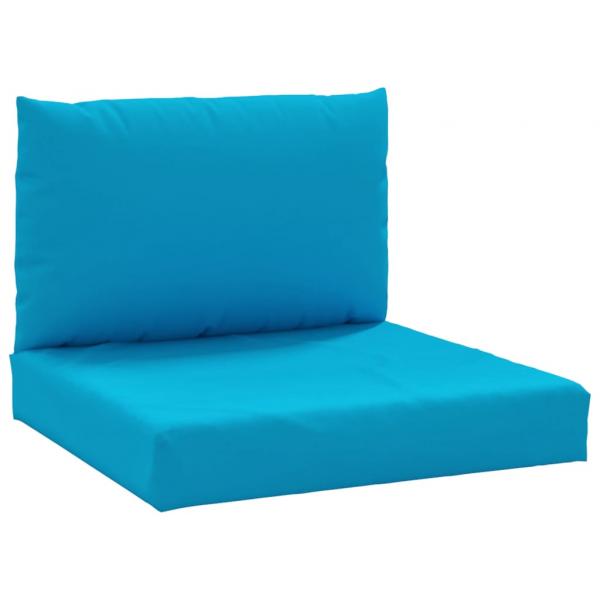 Palettenkissen 2-tlg. Hellblau Oxford-Gewebe