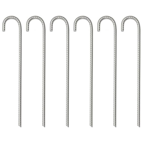 ARDEBO.de - Zeltheringe 6 Stk. 37 cm Ø10 mm Verzinkter Stahl