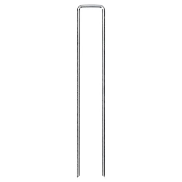 Bodenanker 50 Stk. U-Form 20x4 cm Verzinkter Stahl