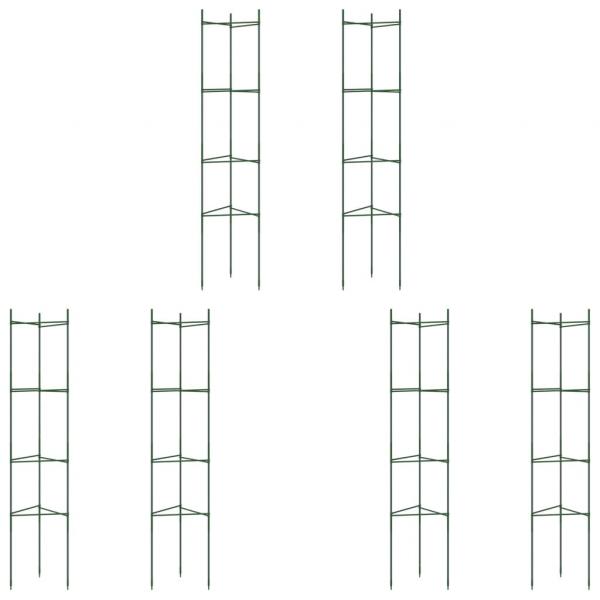 Tomatenkäfige 6 Stk. 154 cm Stahl und PP