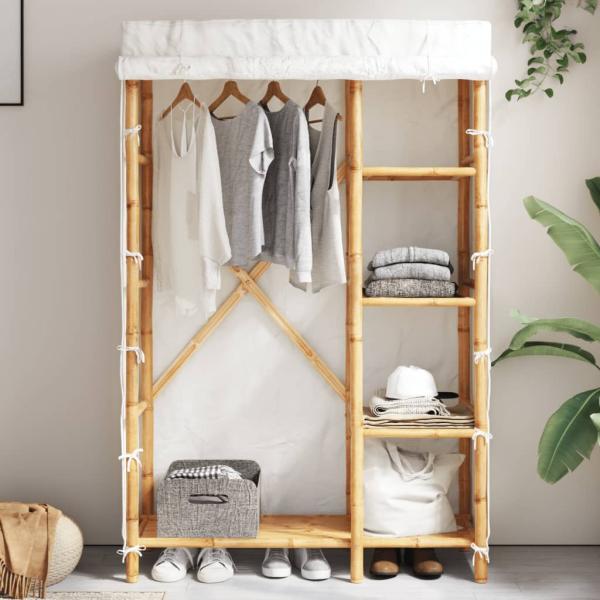 ARDEBO.de - Kleiderschrank 110x45x170 cm Bambus