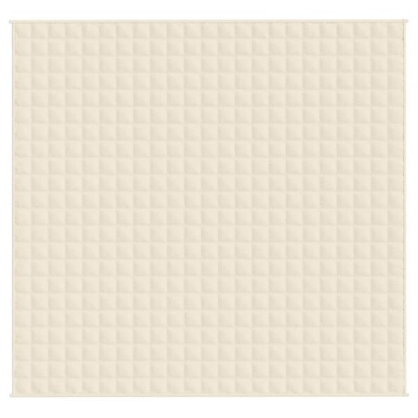 Gewichtsdecke Hellcreme 220x240 cm 11 kg Stoff