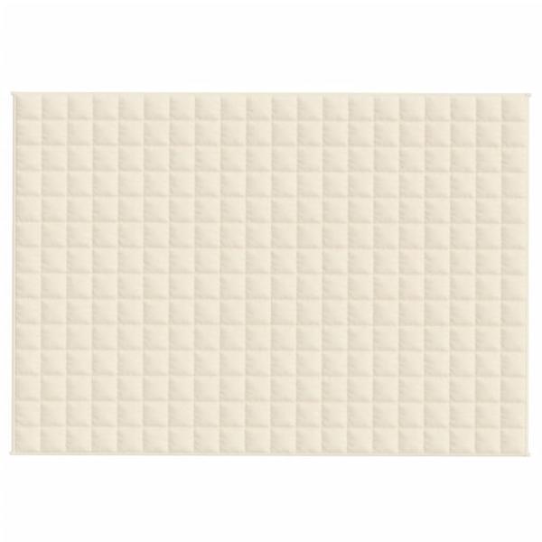 Gewichtsdecke Hellcreme 135x200 cm 6 kg Stoff