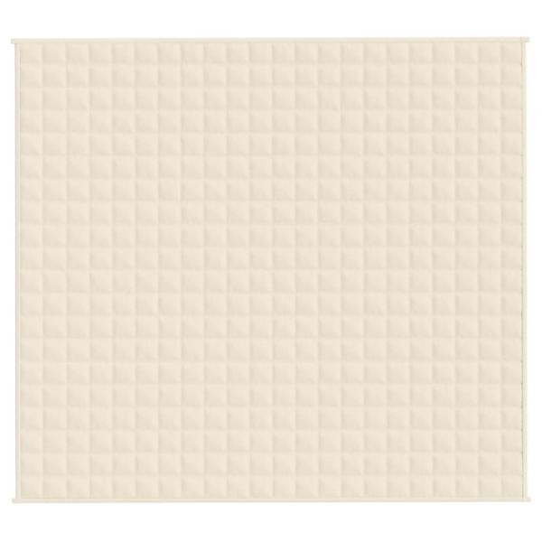 Gewichtsdecke Hellcreme 200x230 cm 13 kg Stoff