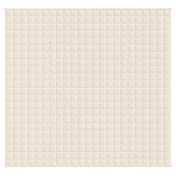 Gewichtsdecke Hellcreme 220x240 cm 15 kg Stoff