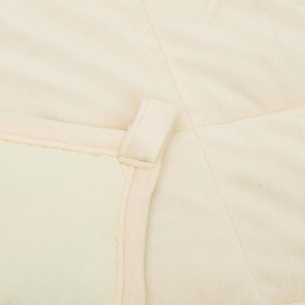 Gewichtsdecke Hellcreme 220x240 cm 15 kg Stoff