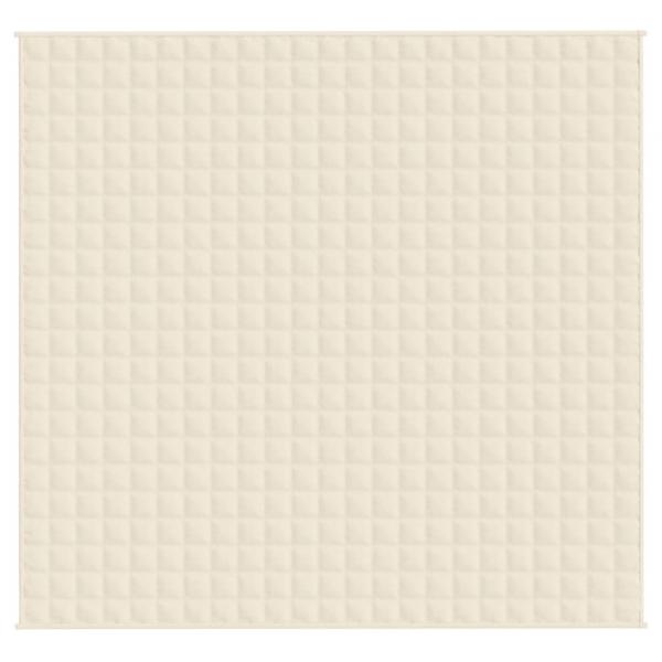 Gewichtsdecke Hellcreme 220x230 cm 15 kg Stoff
