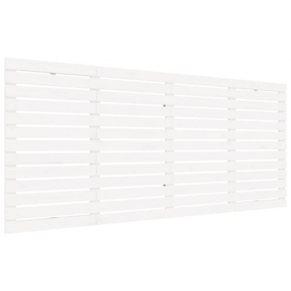 Wand-Kopfteil Weiß 156x3x91,5 cm Massivholz Kiefer