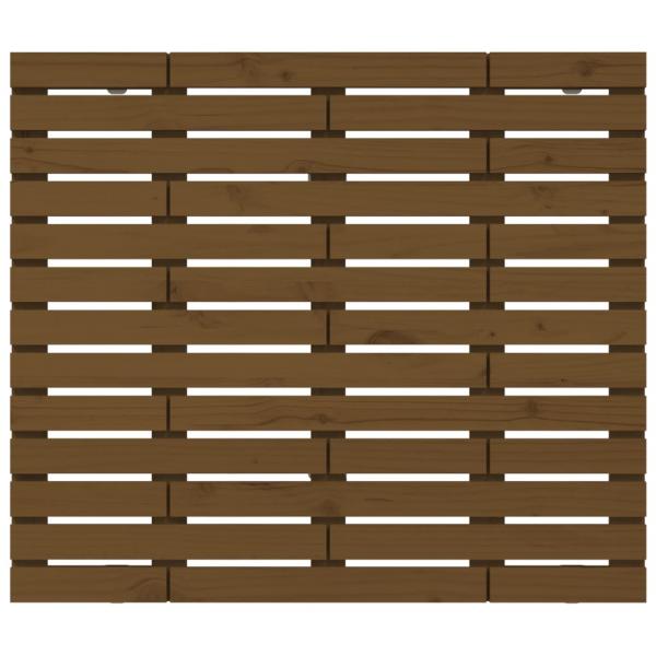 Wand-Kopfteil Honigbraun 81x3x91,5 cm Massivholz Kiefer