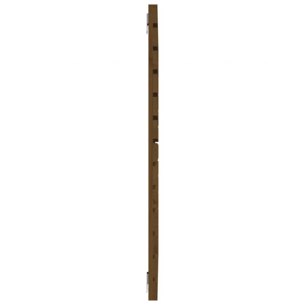 Wand-Kopfteil Honigbraun 126x3x91,5 cm Massivholz Kiefer